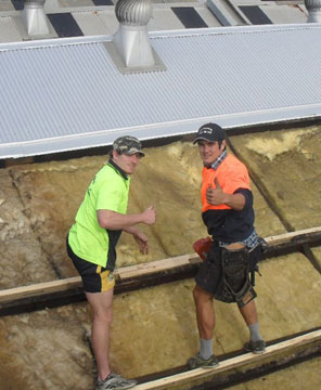 Roofing Contractors on a Roofing Repairs Project in Sydney